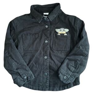 Star Wars Yoda Black Quilted Jacket